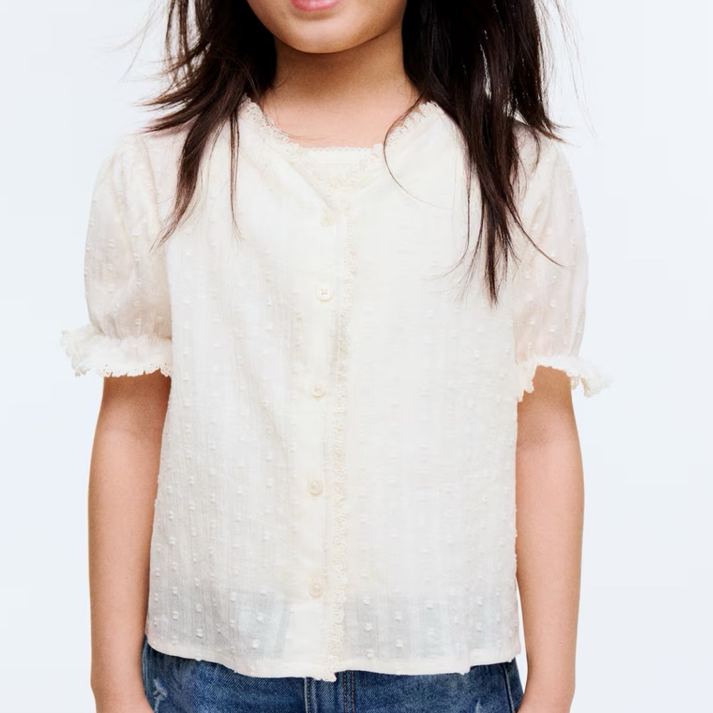 NWOT H&M Cotton Lace Blouse